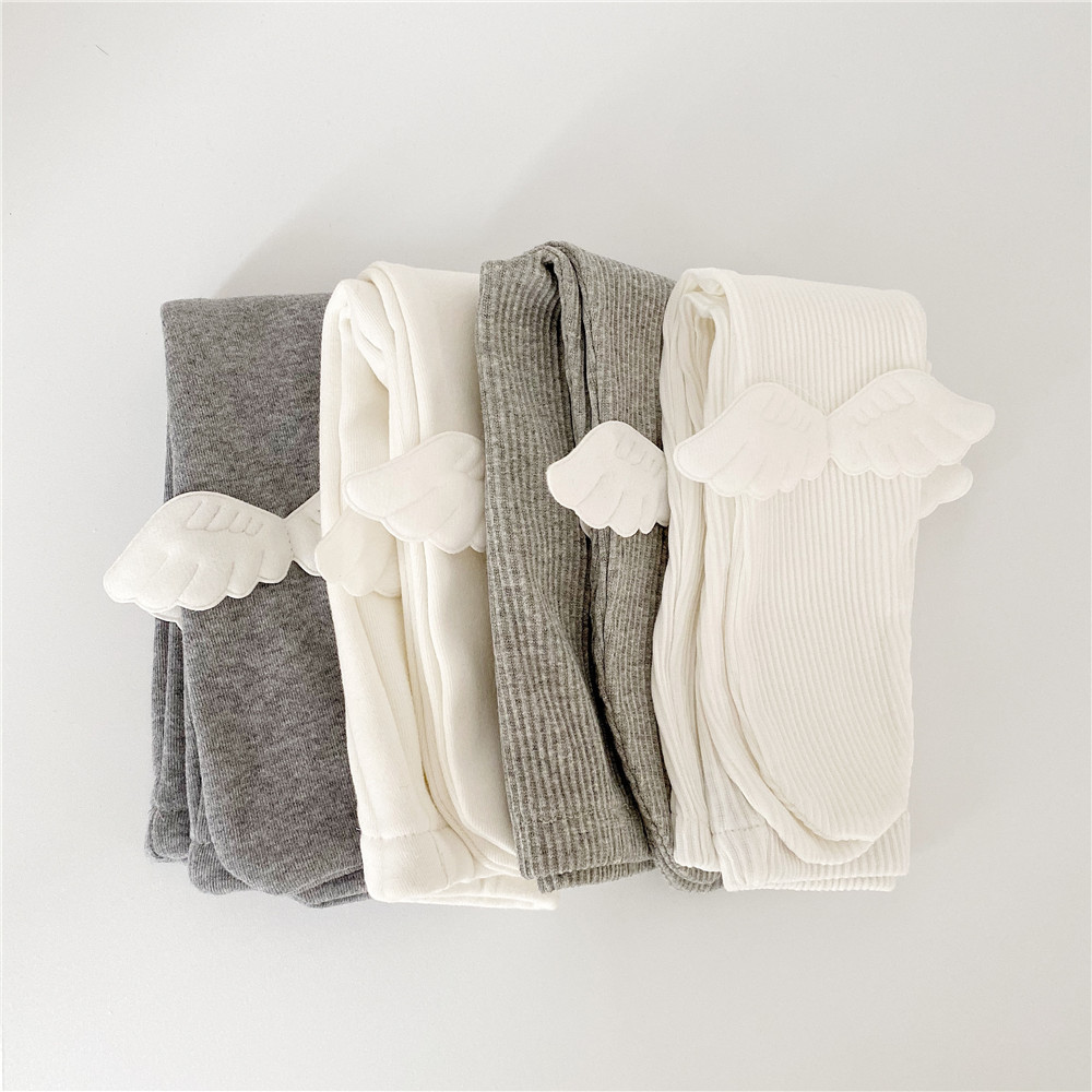 ins款韩版婴儿宝宝可爱翅膀打底裤袜简约百搭pp连裤袜