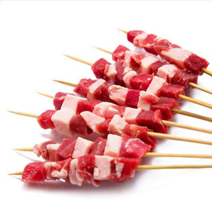 调理烧烤肥羊肉串牛肉风味串烧烤食材250串冷冻半成品孜然烤肉串