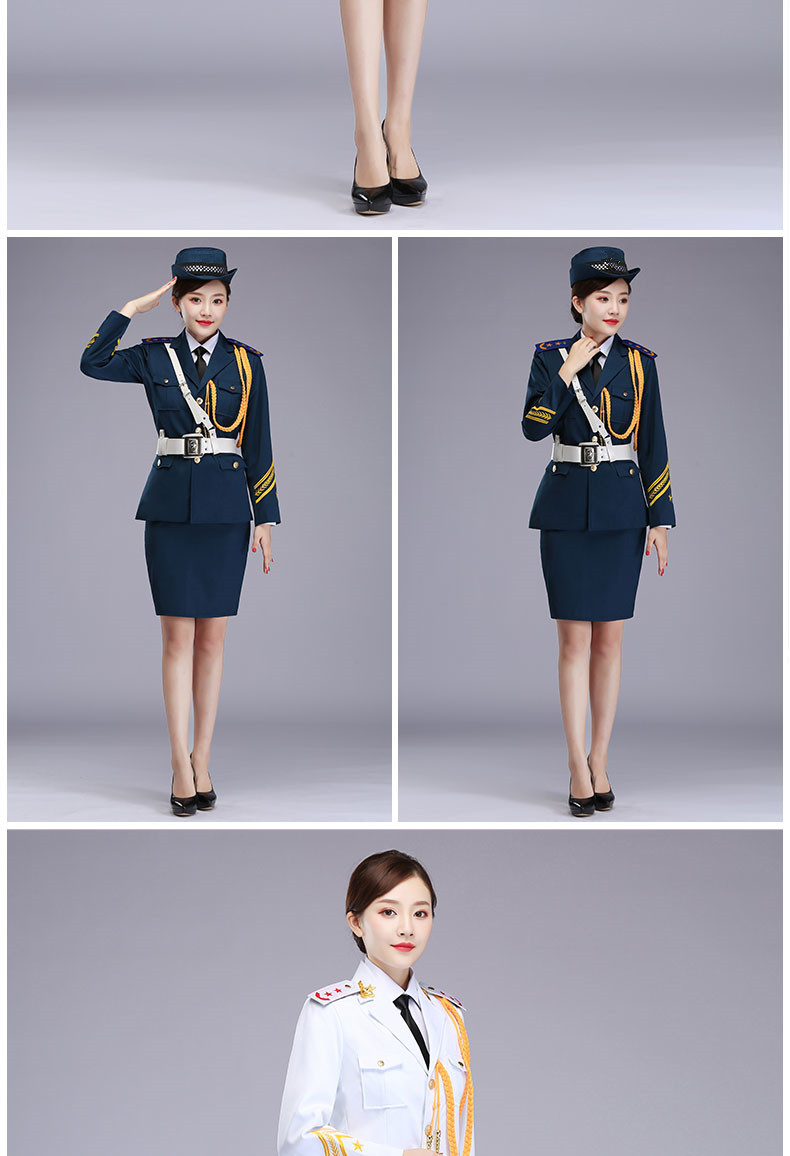 新款三军仪仗队军装礼服学生国旗班升旗手服装鼓乐队演出服套装裙