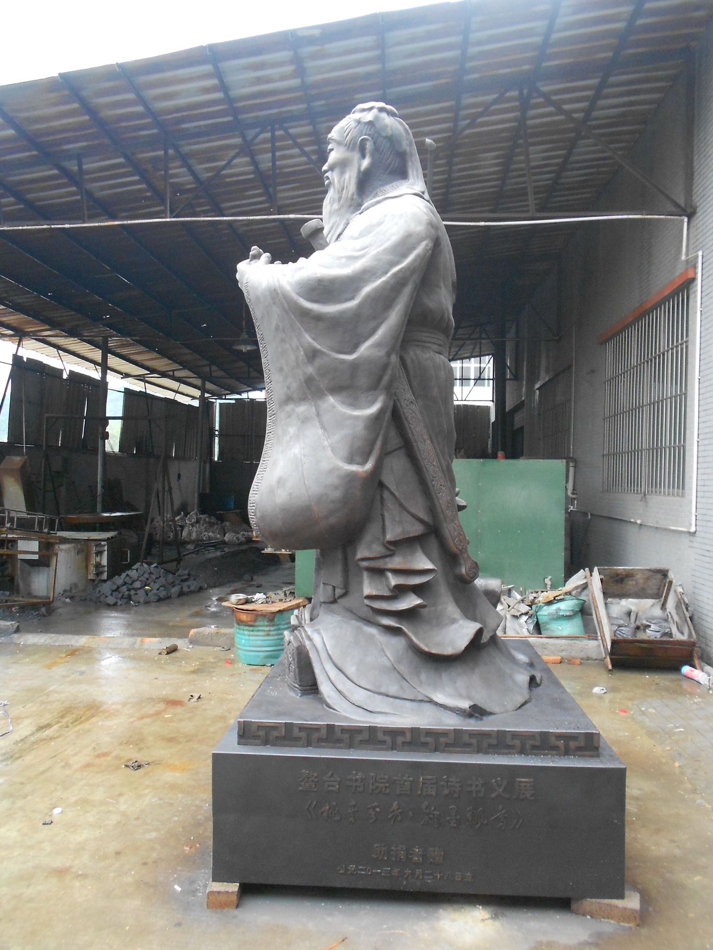 加工定制纯铜孔子雕塑摆件户外园林广场校园小品人物动物雕塑设计