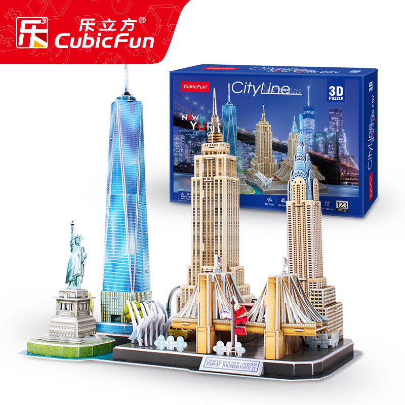 Le Cube 3D 3D Puzzle Model City Landscape Shanghai Bund Oriental Pearl Puzzle Building Model Paper