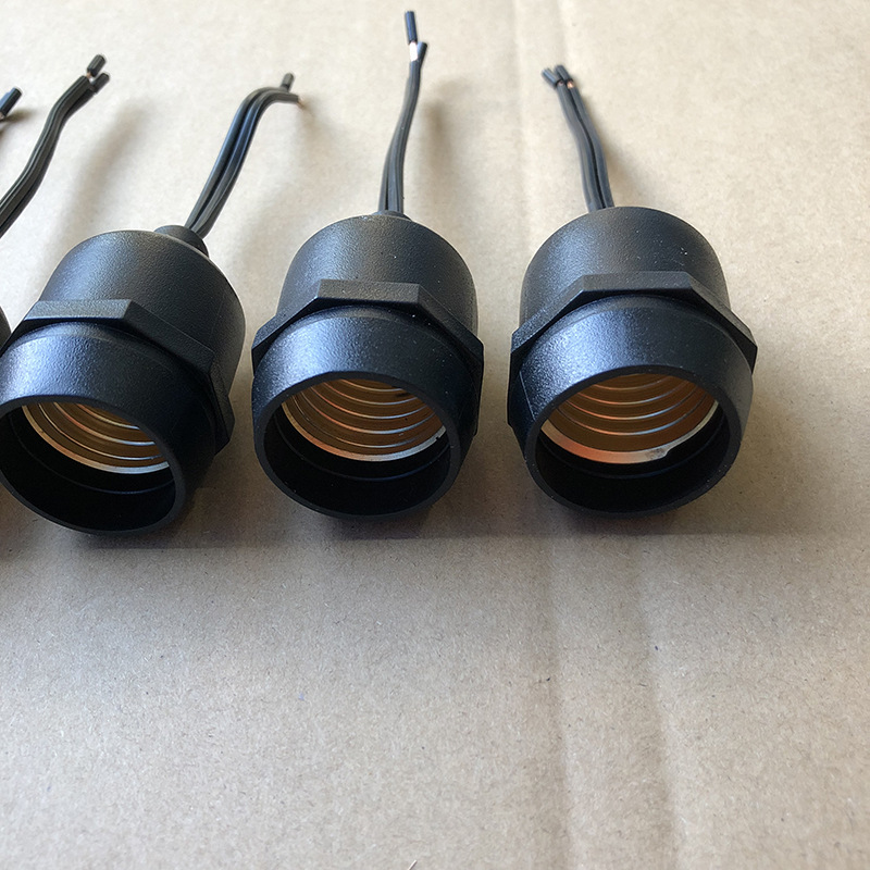 户外防水e27灯头养殖灯头防雨装饰灯串灯座灯头线e26