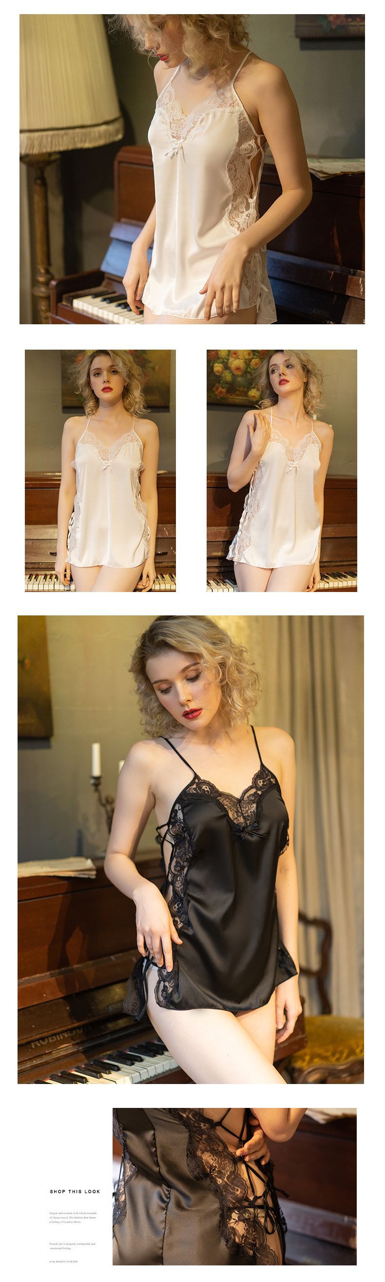 情趣睡衣性感深v后背激情露背吊带睡裙套装女士情趣内衣1140