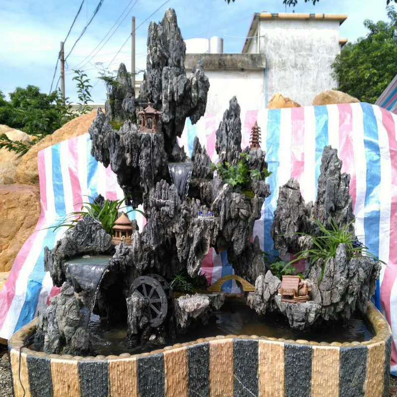 家庭假山盆景石头