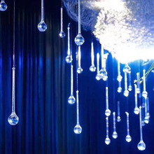 亚克力水晶大水滴吊饰舞台背景空中悬挂婚庆塑料橱窗装饰商场吊顶