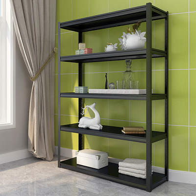 落地客厅置物架厨房架子五层多层收纳办公室置地式碳钢卧室储物架