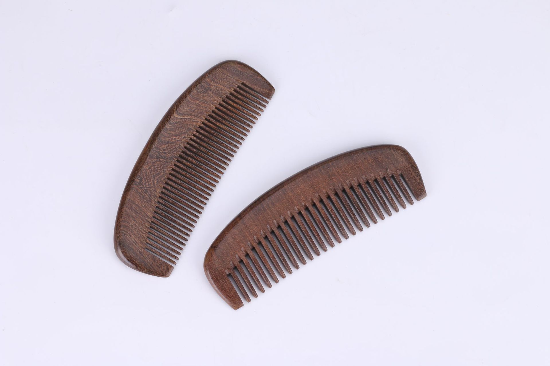 加厚黑金檀木梳子各种美发礼品梳可刻字实用玉檀香直发梳