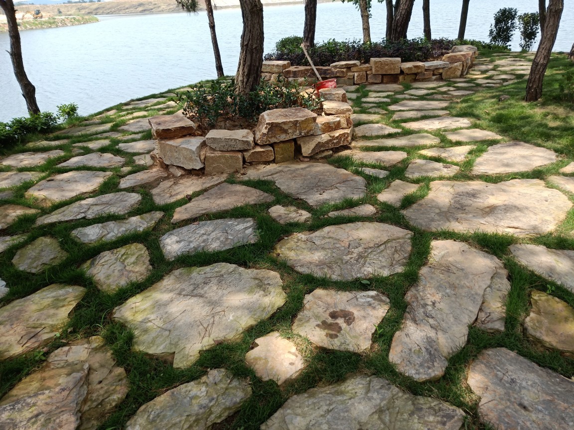 片石汀步石路面石墙面石文化石厂家工程承包