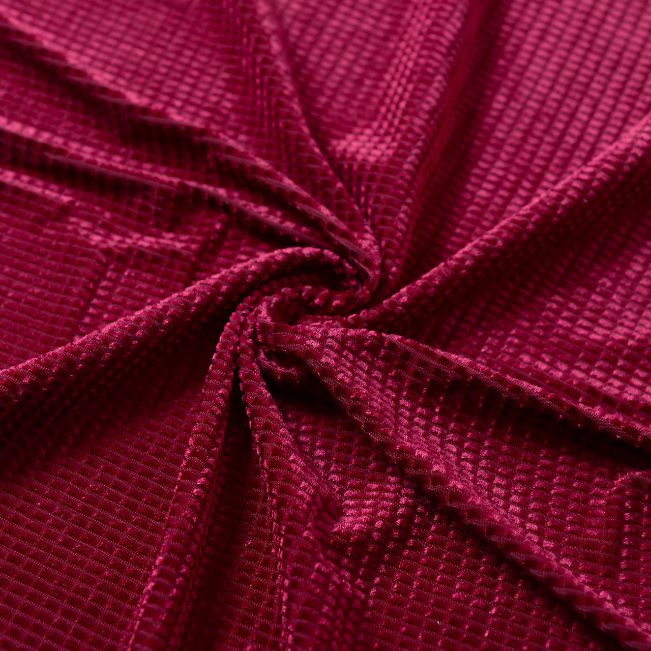 针织绒布鱼鳞绒面料韩国绒提花条绒布压花防滑沙发垫时装丝绒布料