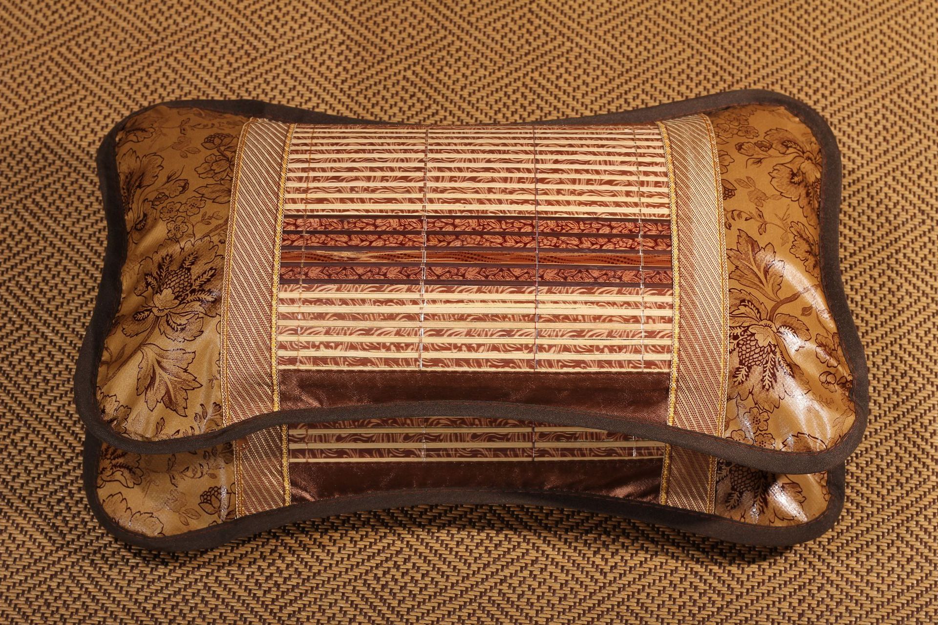 夏天枕头茶叶学生竹席冰丝凉席单人麻将竹枕凉用夏季凉爽成人凉枕