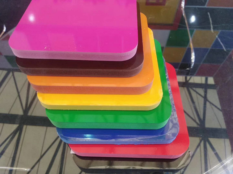 免费拿样全彩pvc木塑发泡板 彩色样串雪弗板 广告雕刻刻字pvc板