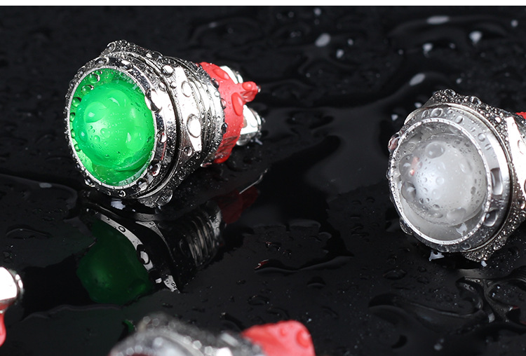 红波gq16mm金属电源指示灯led防水球形设备工作信号灯12伏24v220v