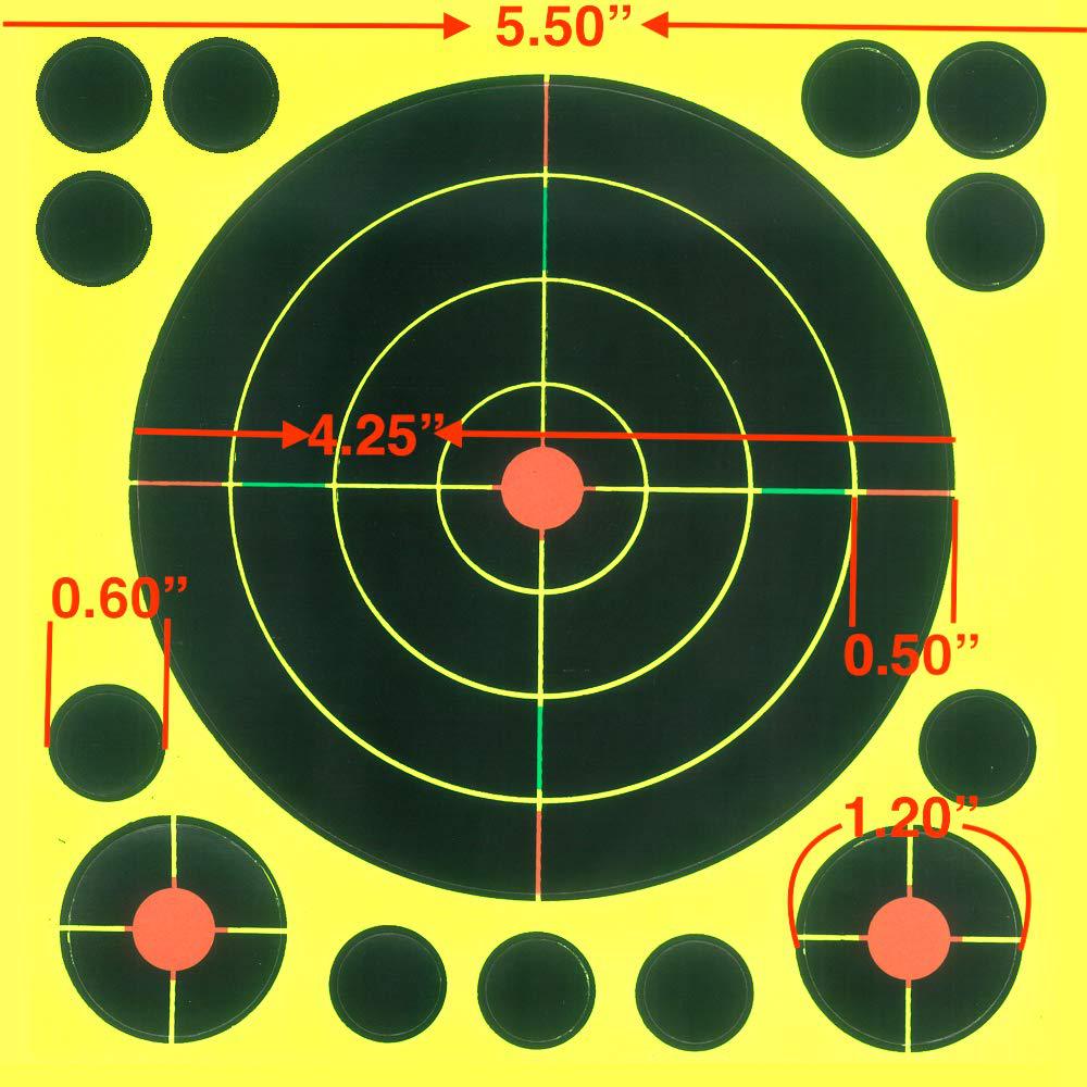 飞溅靶纸贴纸尺寸:8in/pcs用途:用于射击用品,射击靶纸,练习靶纸等