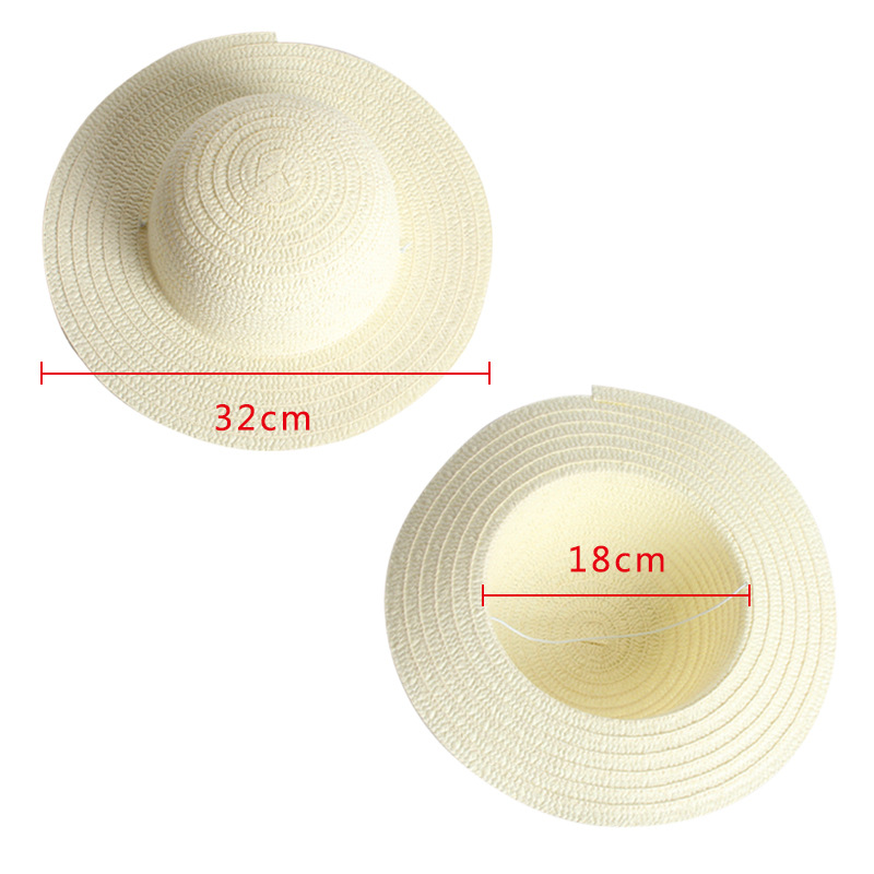 Children's Hand Painting DIY Straw Hat Kindergarten Handmade Ingredients Advertising Cap Garden Creative Gift Stall Supply