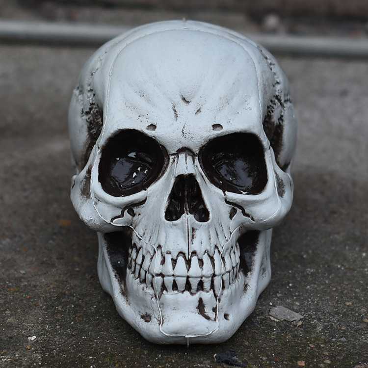 万圣节道具酒吧鬼屋密室骷髅头恐怖气氛摆件人骨模型cosplay装饰