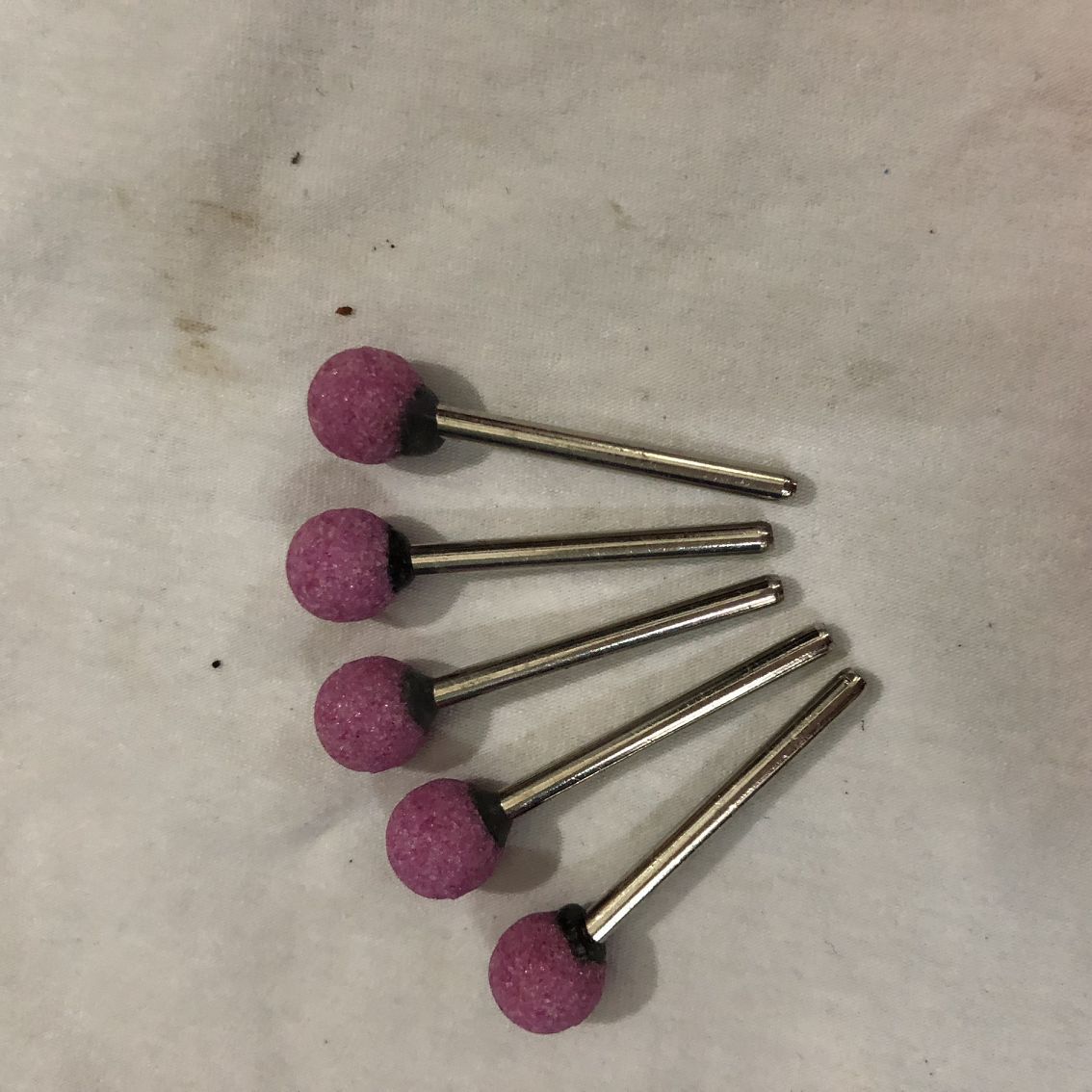 球形火石仔打磨头 10*3柄砂轮磨头 球型陶瓷砂轮磨头铬刚玉磨头