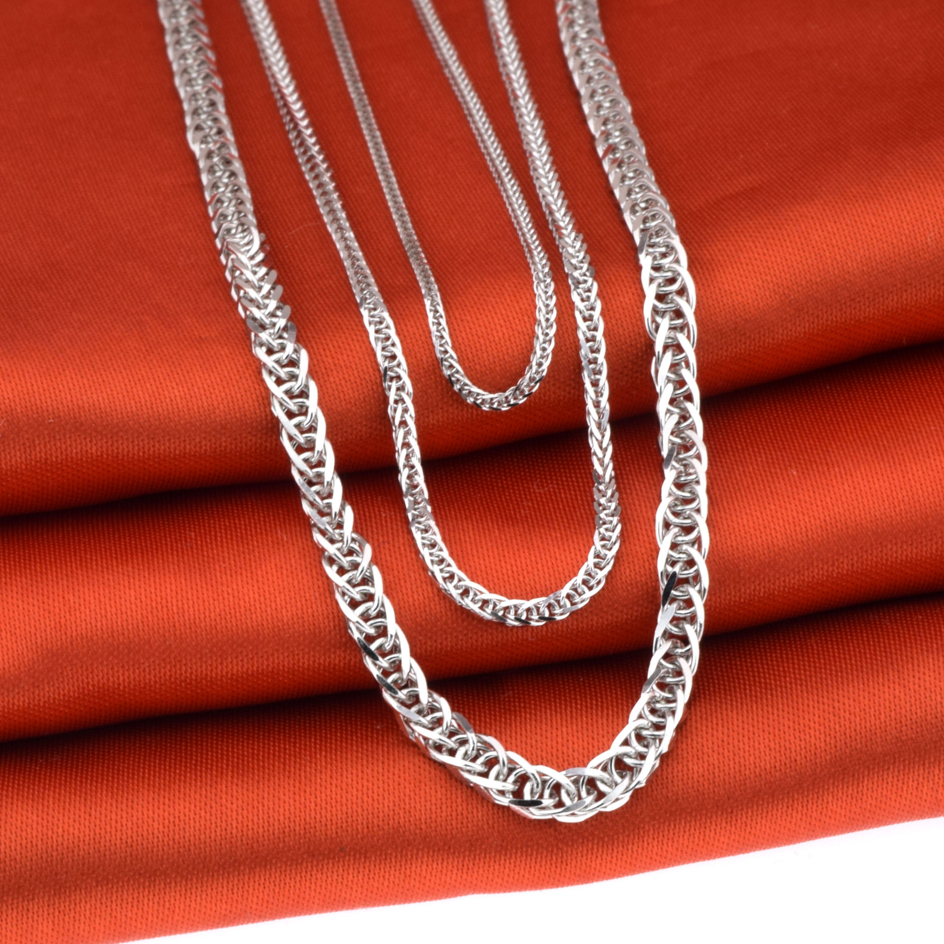 肖邦链 925纯银肖邦链项链毛衣链55粗细长短配链锁骨链单链10克