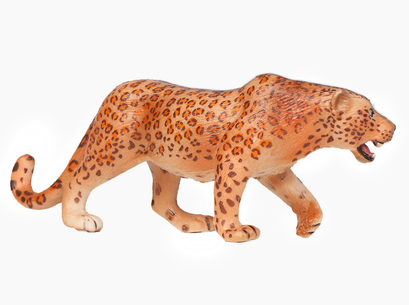 跨境仿真野生动物园模型 花豹模型 猎豹 儿童玩具摆件礼物