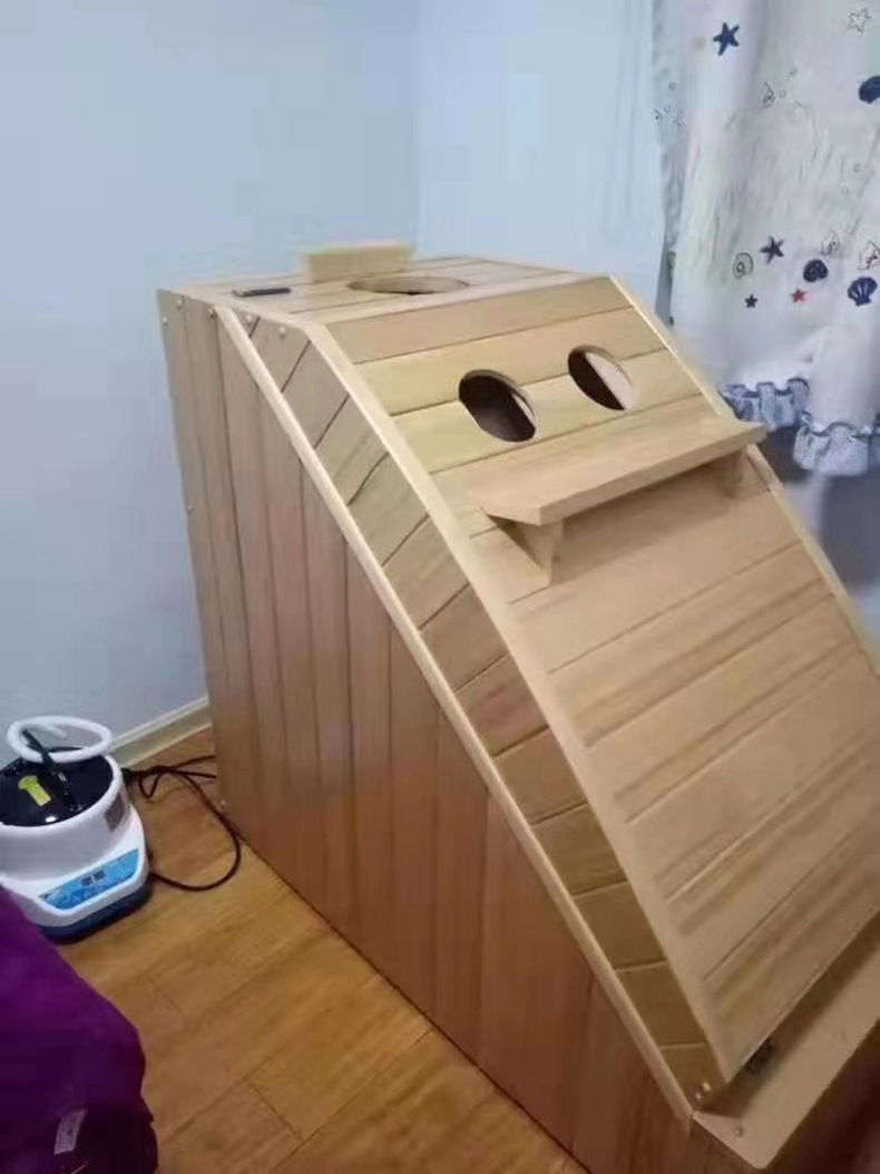 迷你汗蒸房太空舱美容院月子发汗熏蒸箱木质托玛琳远红外桑拿浴箱