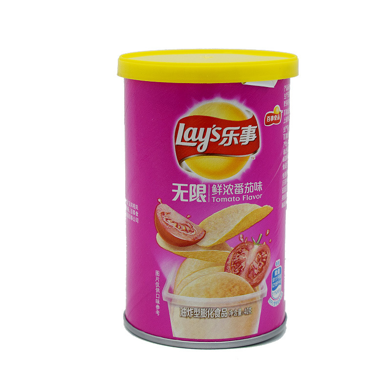 乐事薯片原味黄瓜番茄烧烤40克/罐食品批发 不做售后