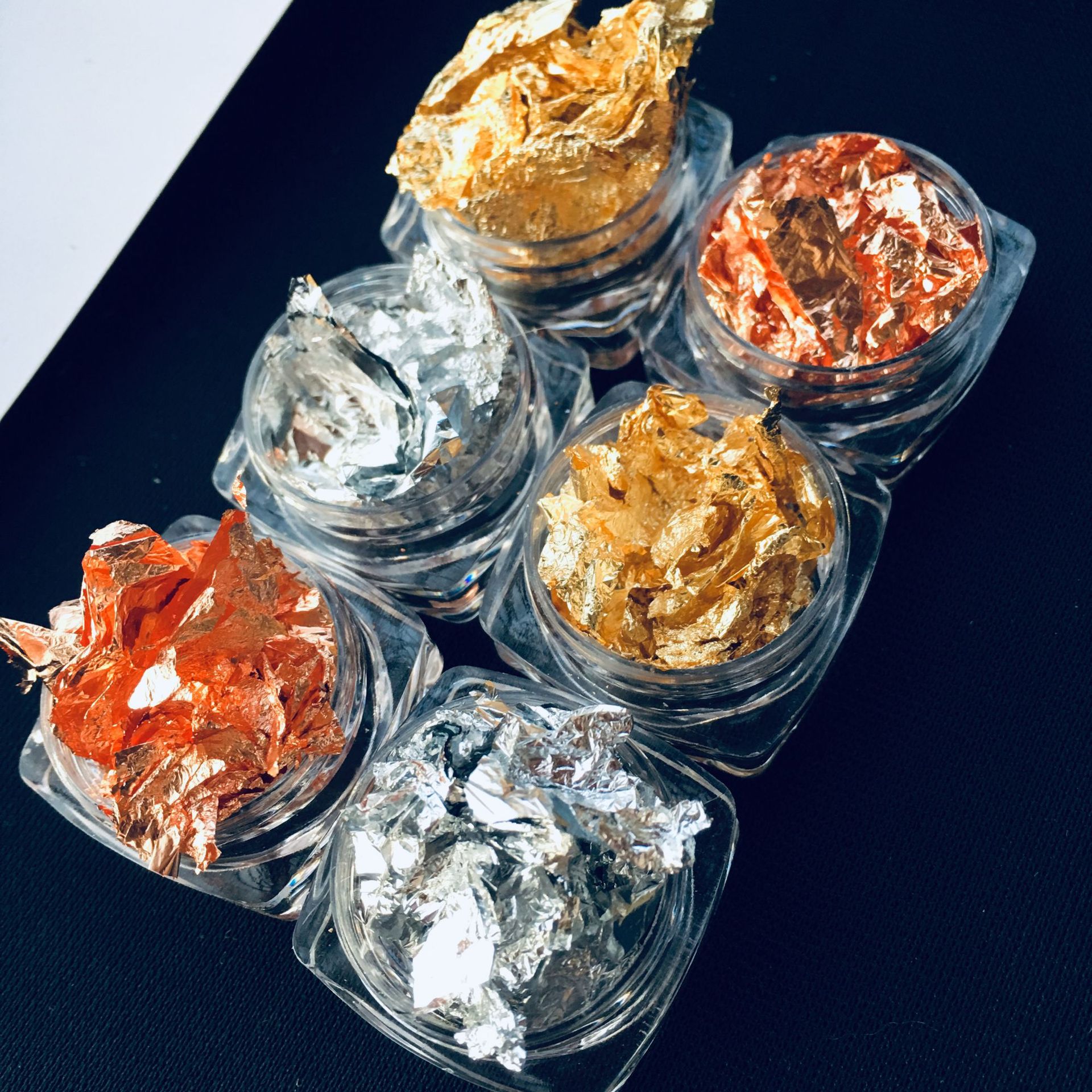 日系美甲锡箔纸 新款指甲贴纸薄款锡箔碎纸美甲金银彩色日本同款