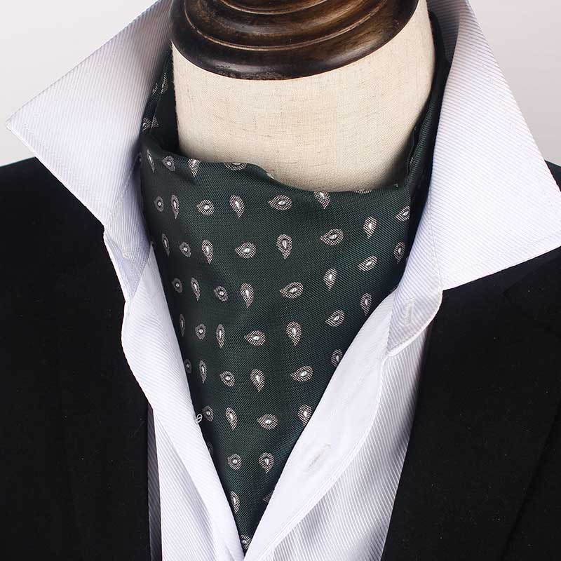 欧美时尚复古领巾男士复古小腰果花佩斯利花纹提花正装西装领口巾