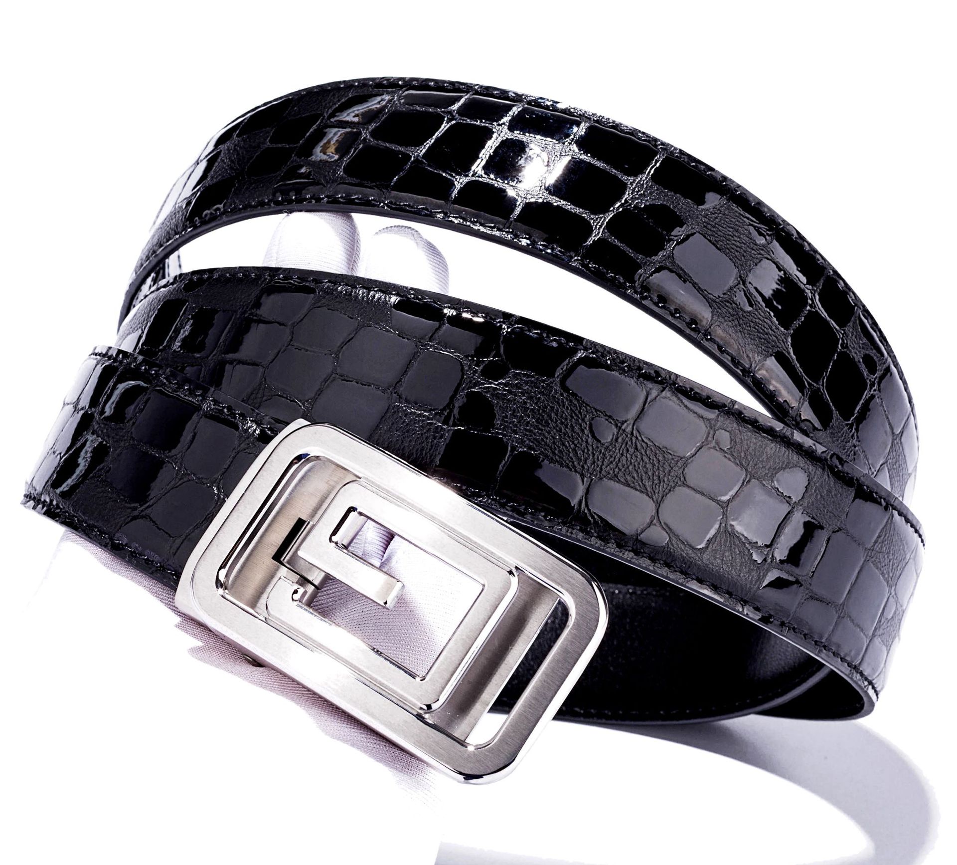 男士钢扣真皮腰带 高端品质 原版石头纹进口头层牛皮自动扣皮带