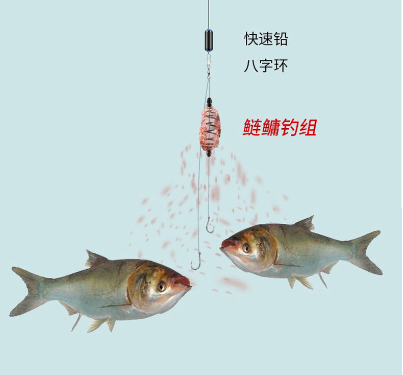批发鲢鳙手竿钓组伊势尼大力马子线鲢鳙钓组胖头鱼水怪爆炸钩