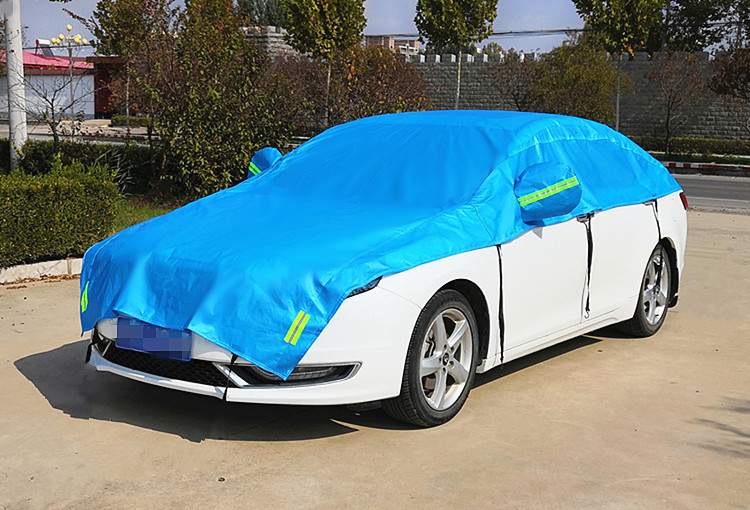 汽车遮阳罩半罩半车衣夏季汽车防晒隔热罩防雨雪汽车遮阳伞遮阳挡