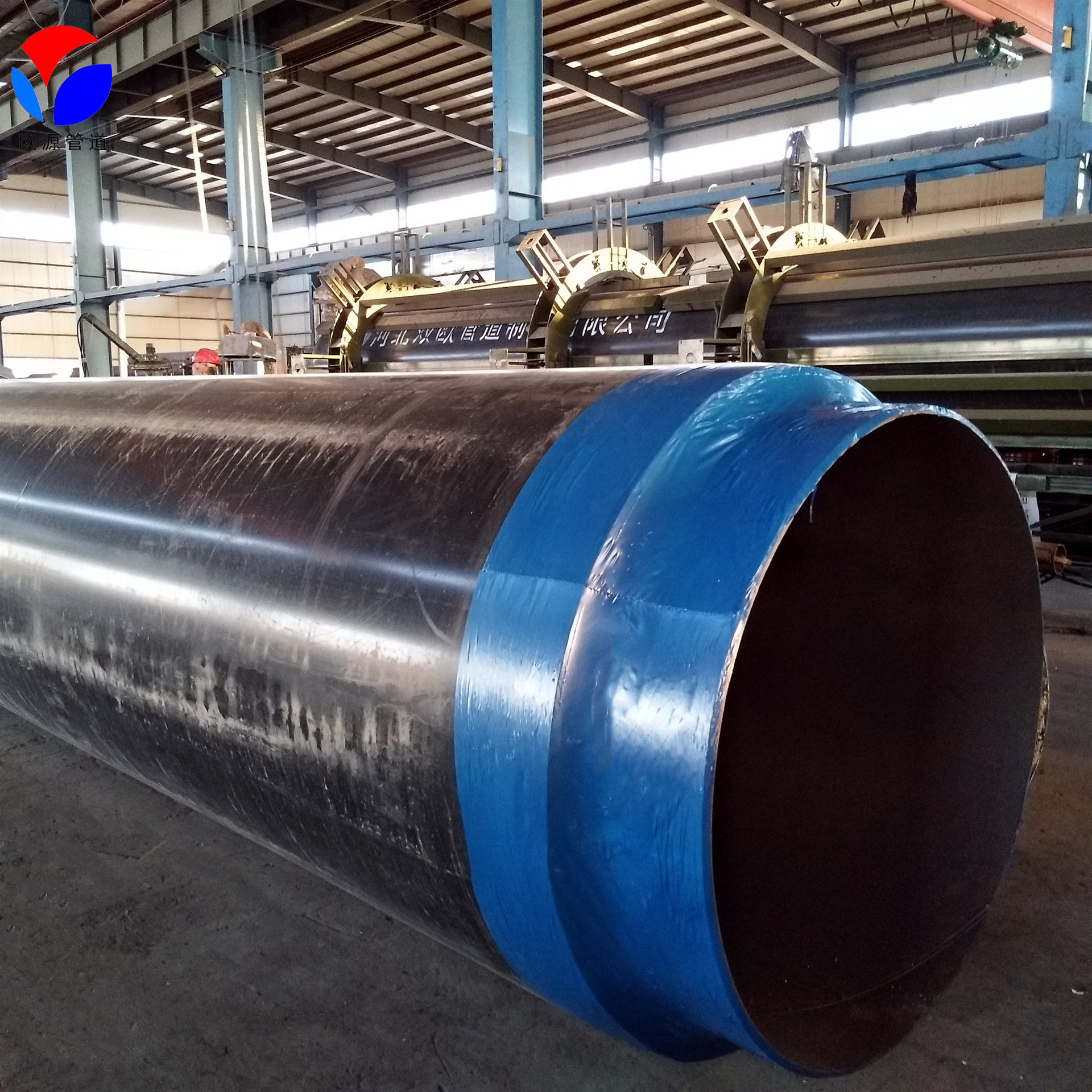 市政供热预制埋地蒸汽管 热水保温管道 聚乙烯外护套防腐保温管道