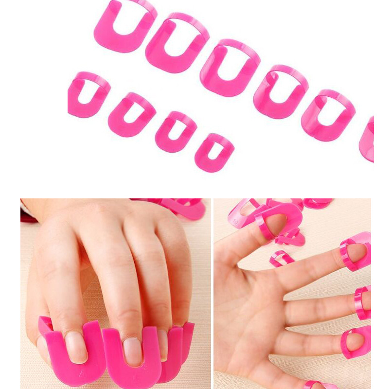 Manicure Implement Anti-Overflow Clip Aid Coated Gel Nail Polish Edge Printing French Anti-Overflow Model Clip OPP Bag