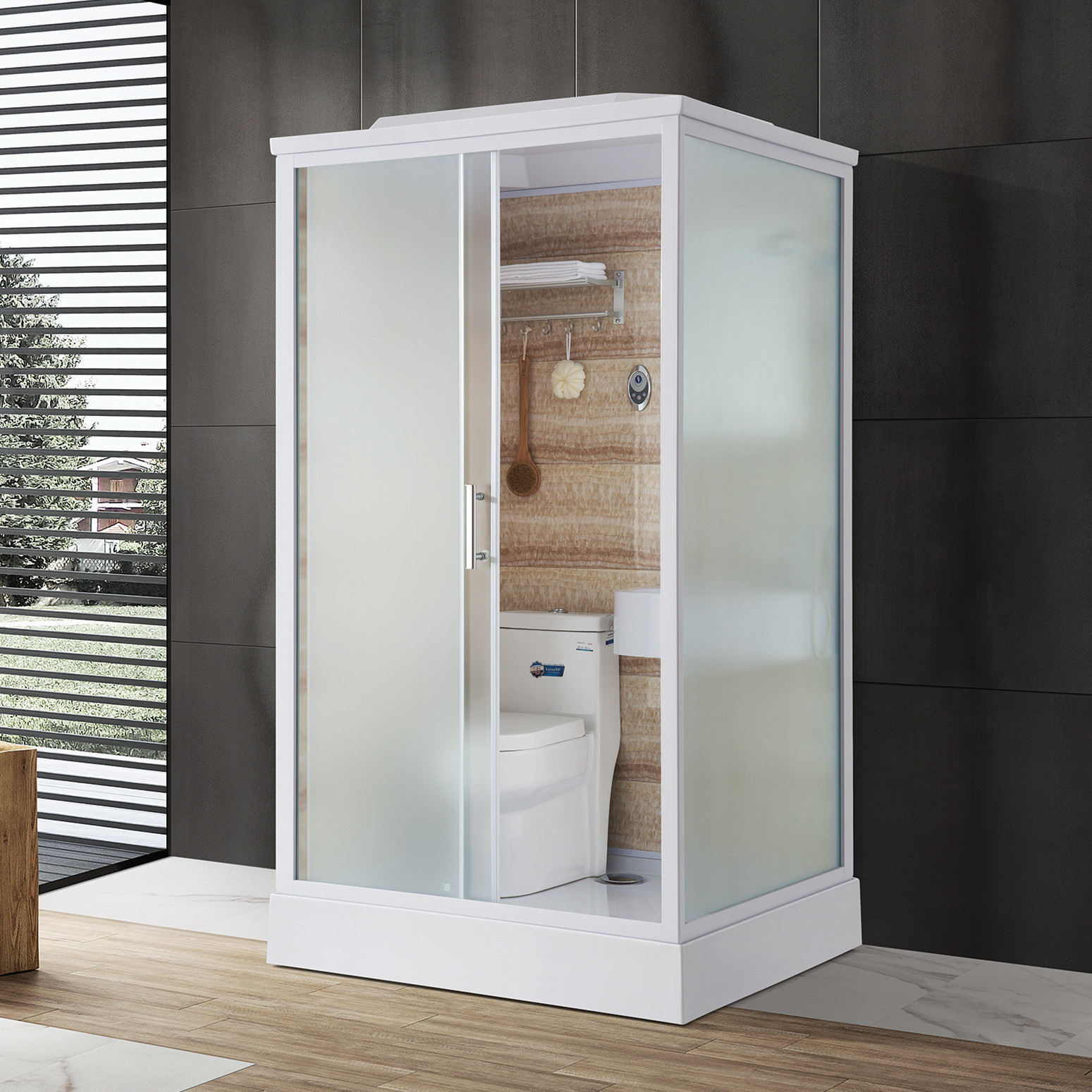 集成卫浴淋浴房整体浴室一体式家用移动浴室宾馆卫生间洗澡房