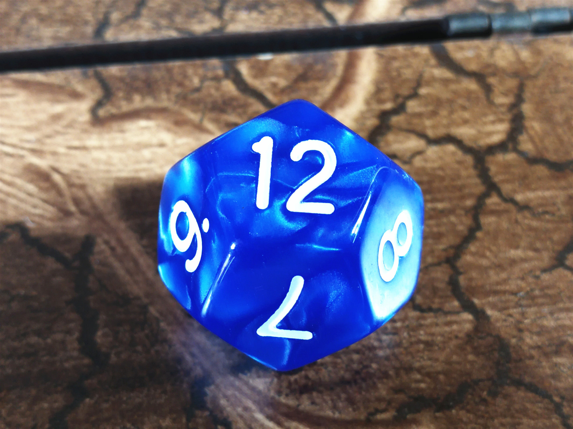 骰子珍珠纹_12面多面体数字色子玩具教具生命指示物十二面珍珠纹幻彩