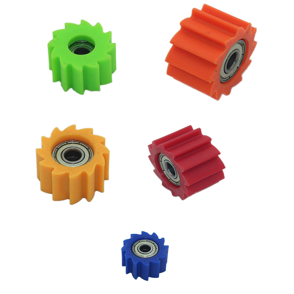 越野摩托车改装配件 导链轮 涨紧轮 链条导向轮8mm多色