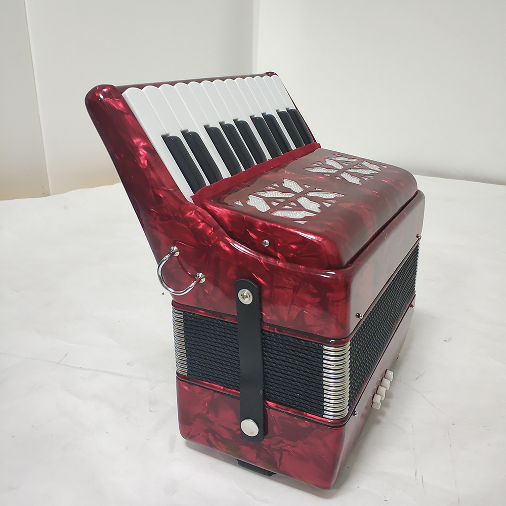 厂家直销赛璐璐22键8贝司手风琴初级考级演奏适用量大价优