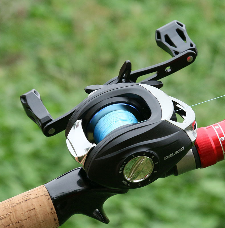 渔轮新品路亚磁力刹车金属线轮 baitcasting reel 跨境高速水滴轮