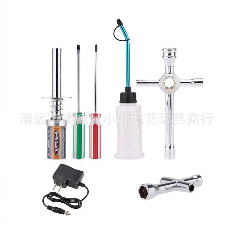 hsp无限遥控车配件 rc大脚越野hpi油动模型车 点火器启动工具套装