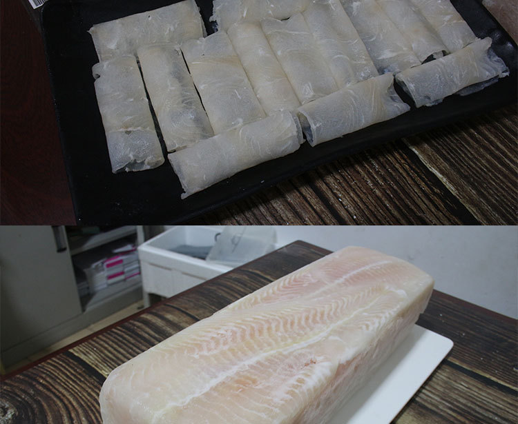 牧阿童速冻食品冷冻龙利鱼半成品火锅食材涮煮鱼片巴沙鱼方砖
