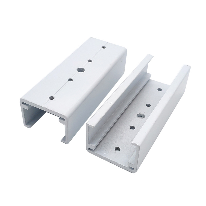 电动窗帘轨道配件开合帘尚飞82轨道对接驳接条外连接件铝接驳器