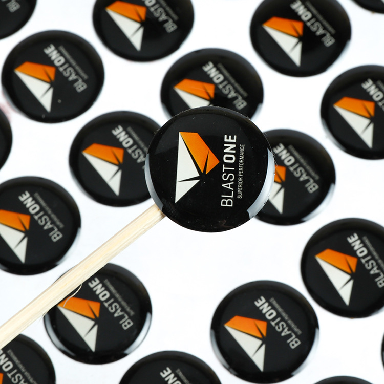 厂家直销色彩滴胶不干胶标签 立体水晶滴塑透明商标标签定制logo