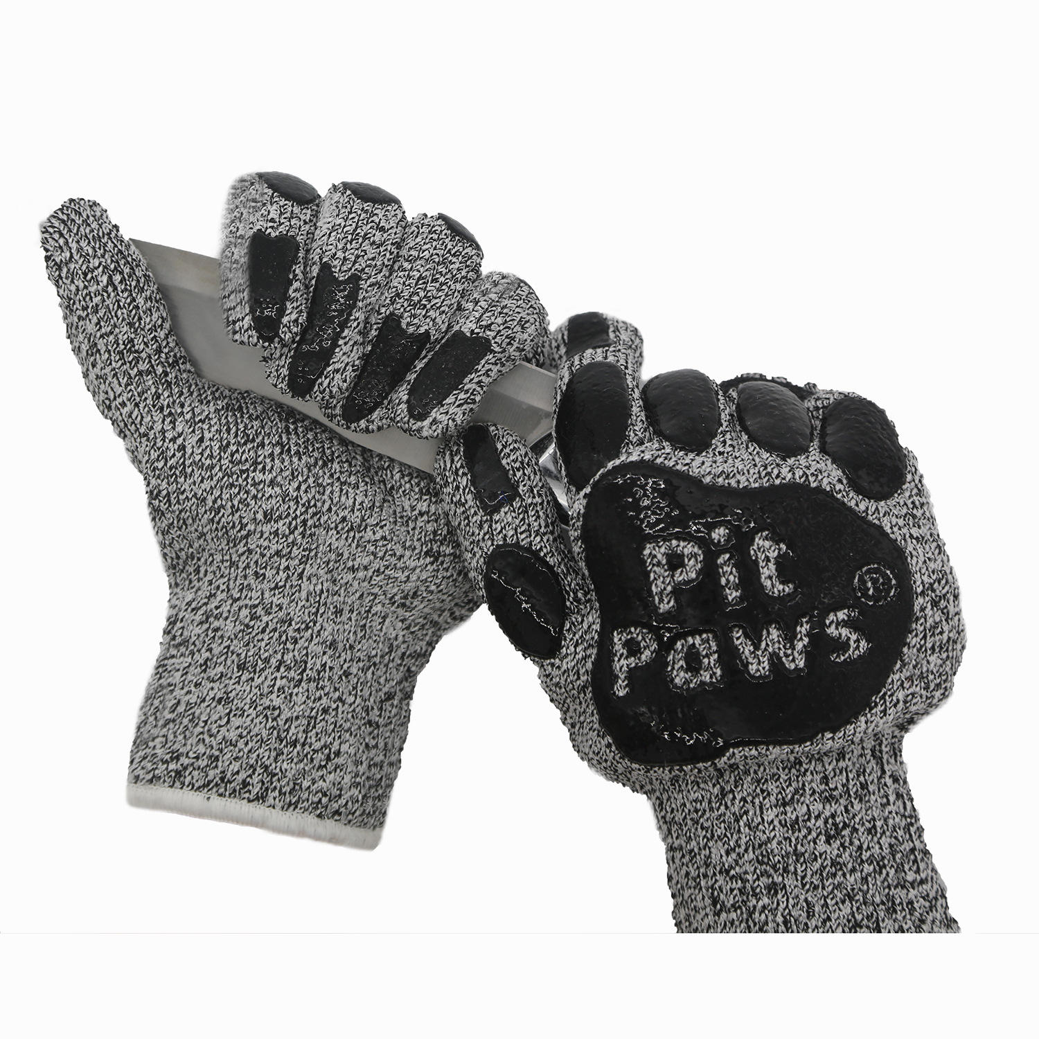 2019新工厂直销冬季工作劳保手套浸胶字母熊爪男女保暖防切割手套