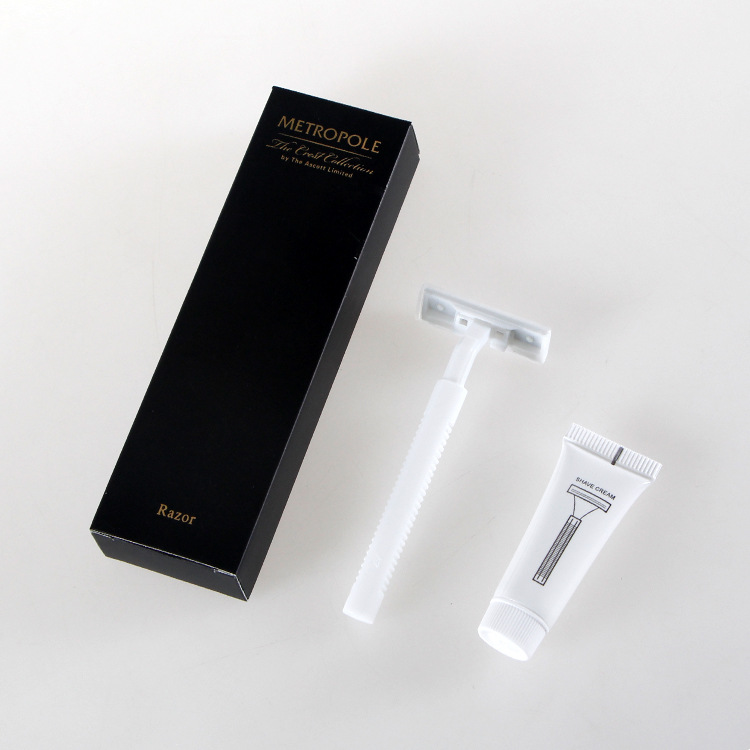 酒店宾馆一次性刮胡刀盒装剃须刀双层不锈钢刀片客房旅行厂家直销