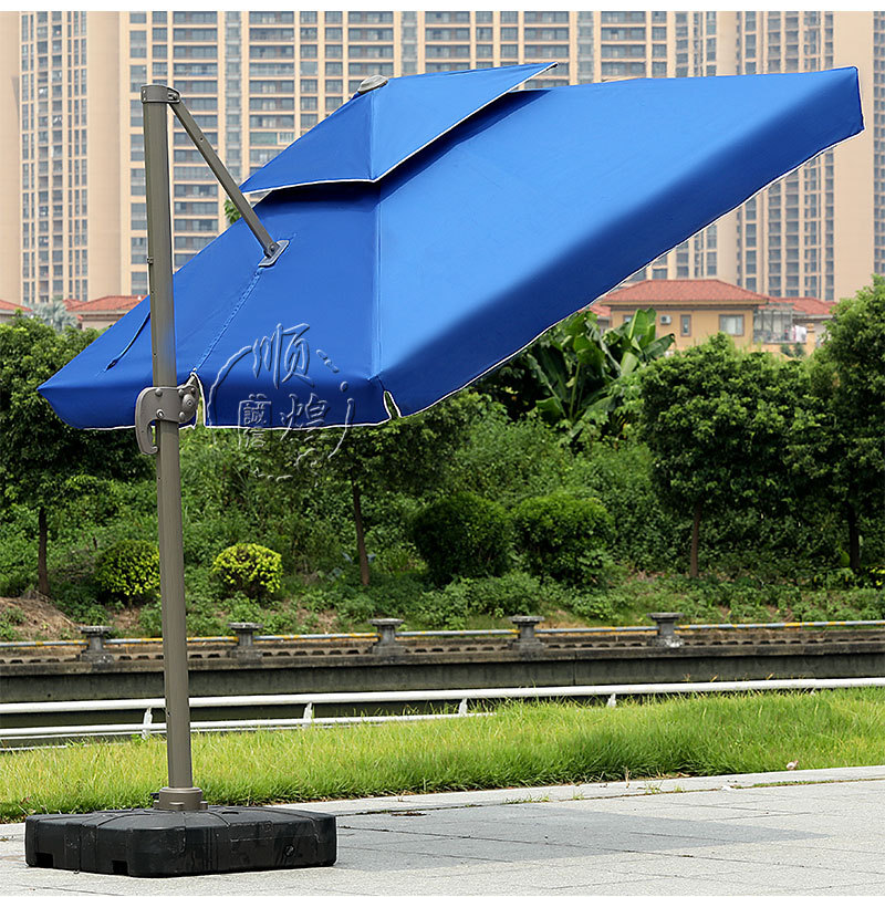 厂家直销水箱座豪华罗马伞可来图定制加印logo工程大遮阳伞