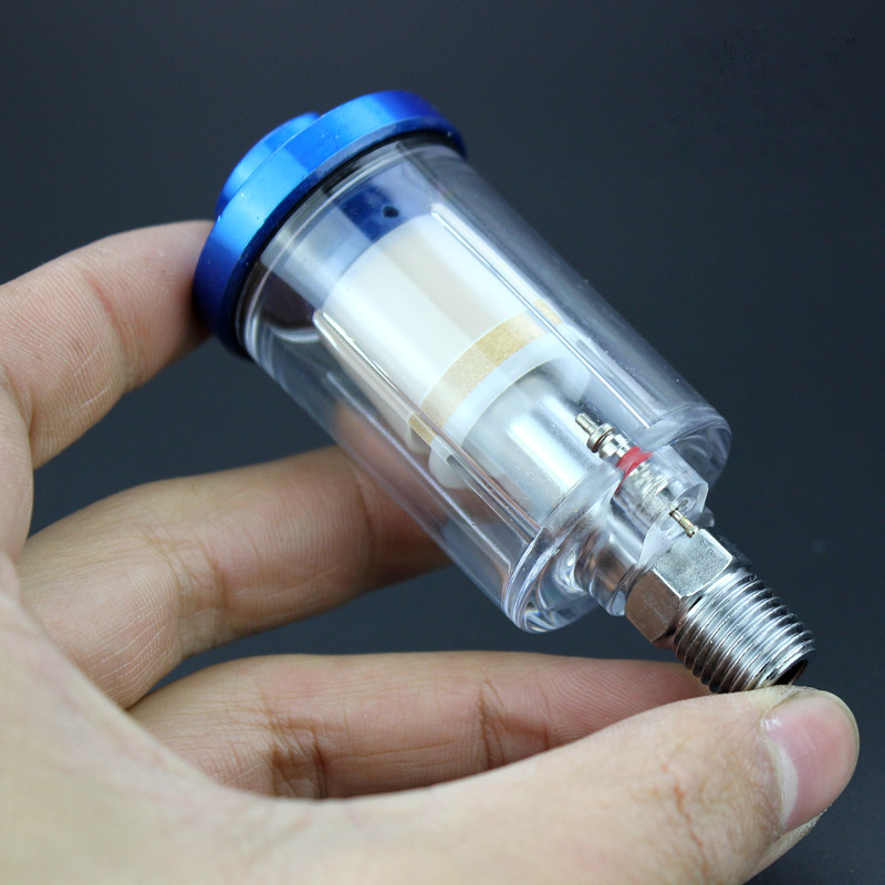 迷你枪尾过滤器小型枪尾隔蓝色油水分离器气动水格枪尾过滤器铜芯
