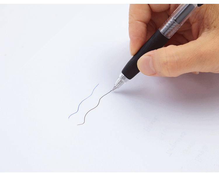 5子弹速干笔按动签字笔跳动9色中性笔手绘笔