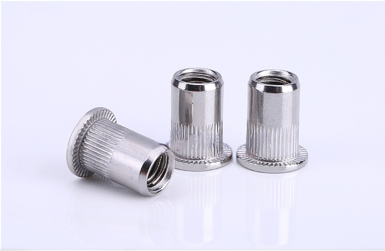 不锈钢拉铆螺母铆钉拉铆枪拉帽平头滚花柱铆螺母铆螺帽拉母m3-12