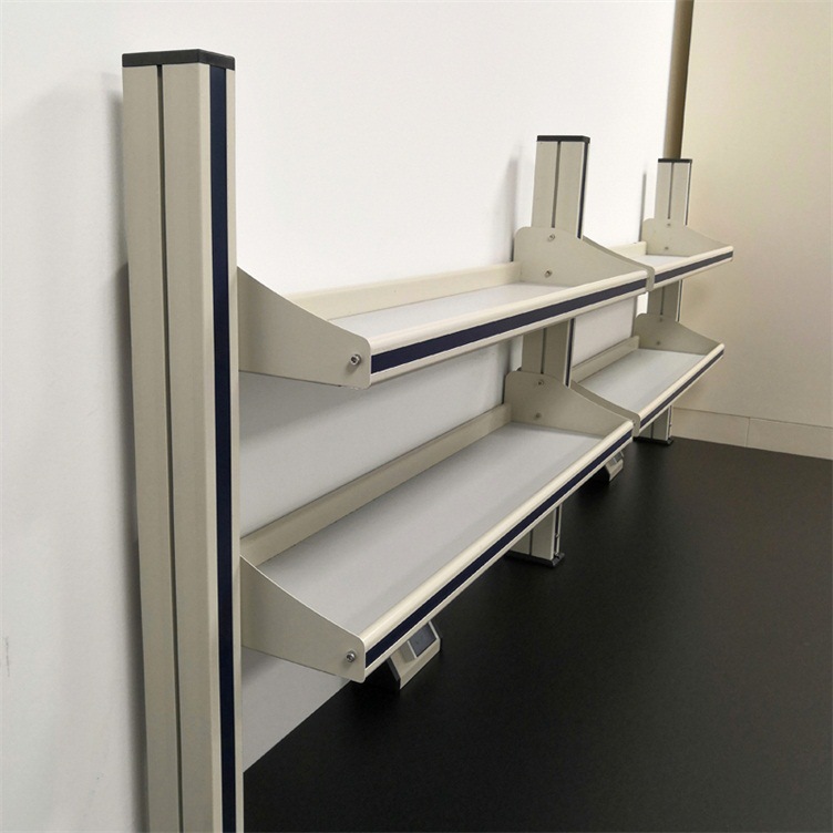 实验室试剂架 铝玻 钢玻试剂架 玻璃仪器架 化验室置物架二层