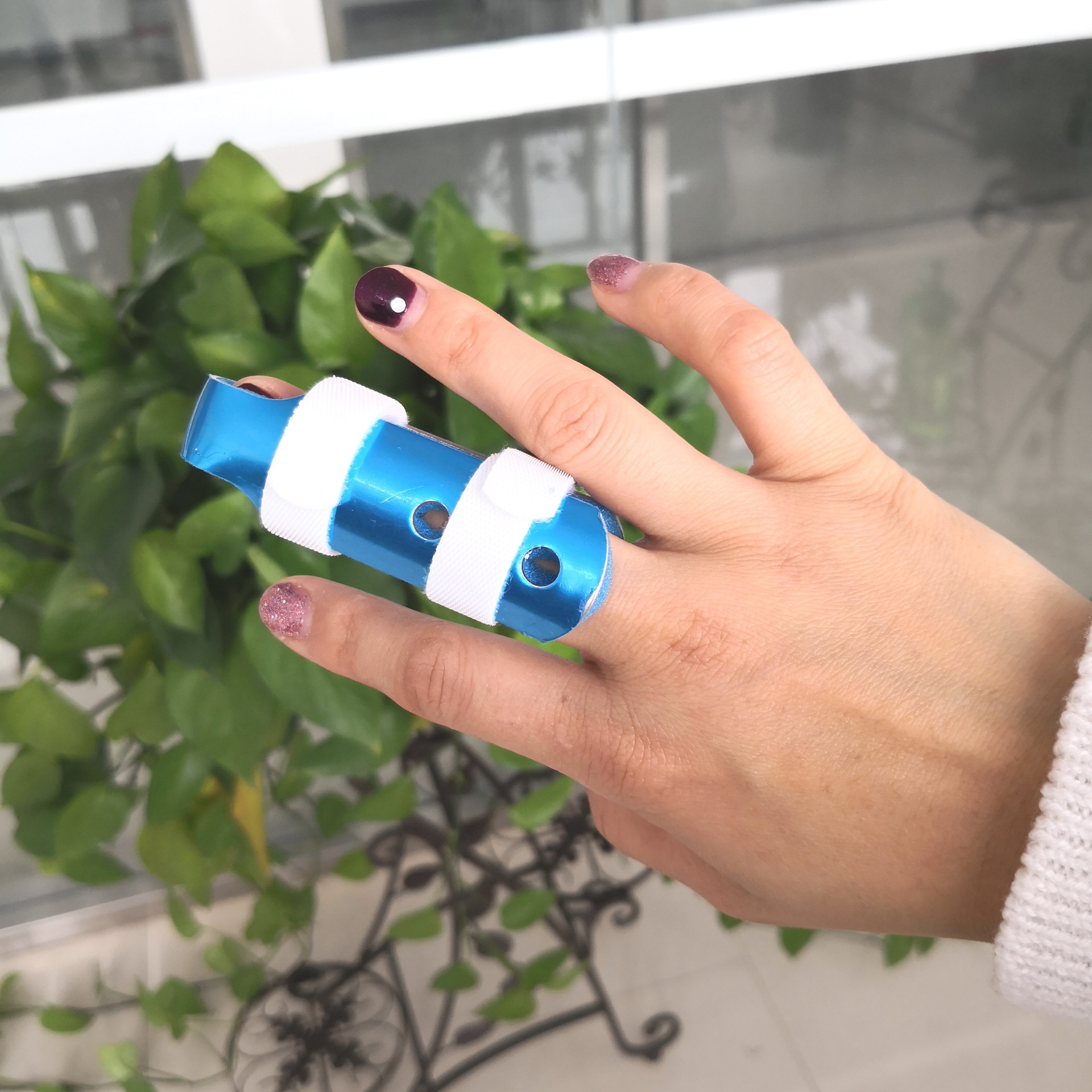 铝合金指骨夹板 铝合金手指托板护具 手指骨折固定夹