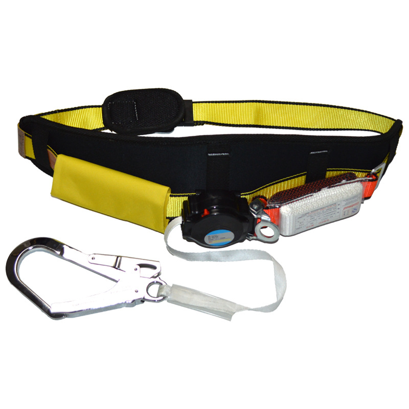 哥尔姆作业防护速差式带缓冲包防坠落单腰伸缩安全带区域限制