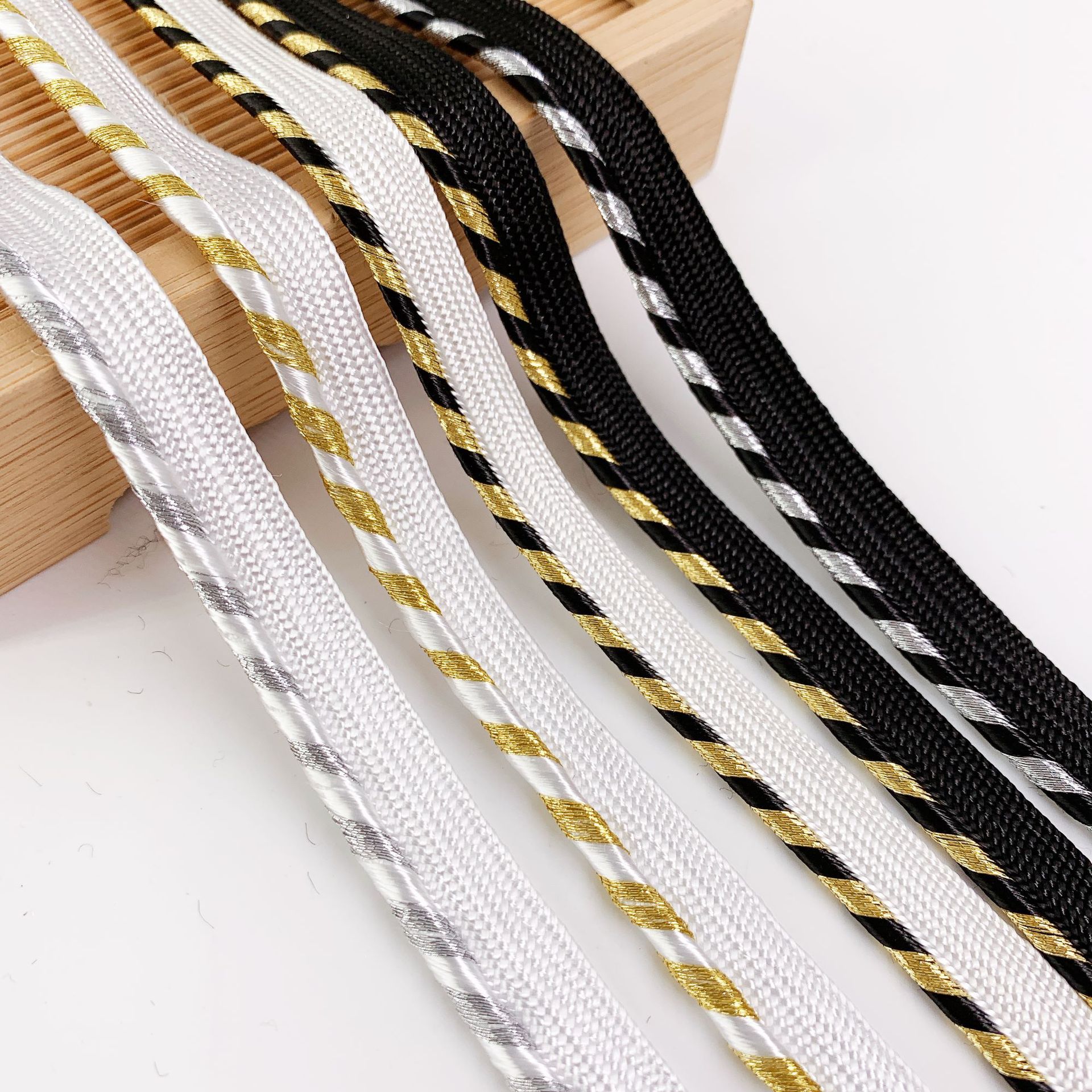 源头厂家现货 人造丝 滚边子母带 花边织带 服装家纺辅料